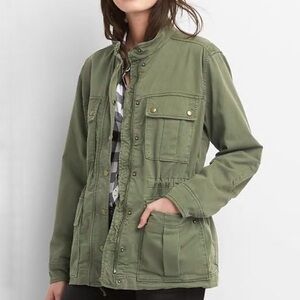 GAP Women’s Olive Green‎ The Utility Jacket Military Size Medium